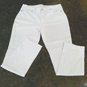 Lands End Slim Mid Rise Color Jeans Size 12P NWOT